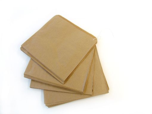 Picture of 10x10 BROWN KRAFT STRUNG BAGS 1000